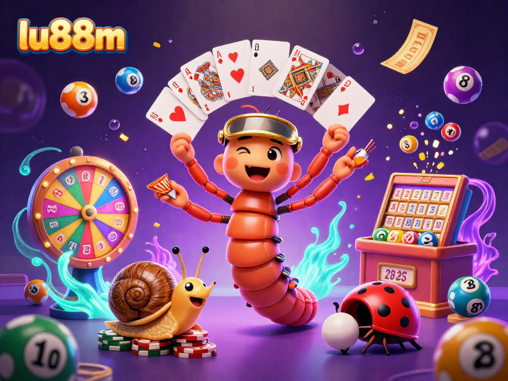 Experience thrilling gameplay at lu88m with vibrant characters and casino excitement!