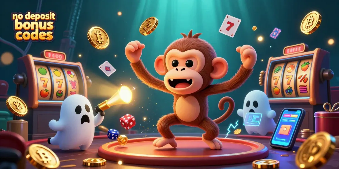 Engage with no deposit bonus codes while watching a playful poltergeist monkey in a haunted casino