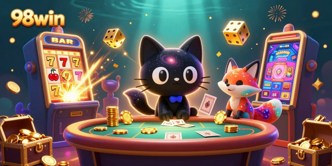 98win creates thrilling casino experiences with dynamic games, animated visuals, and colorful characters.