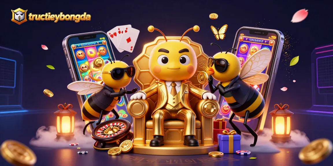 Engage in exciting gambling action with tructiepbongda showcasing a vibrant casino theme illustration.