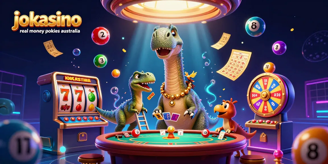 Experience jokacasino real money pokies australia with vibrant slot reels and dynamic visuals.